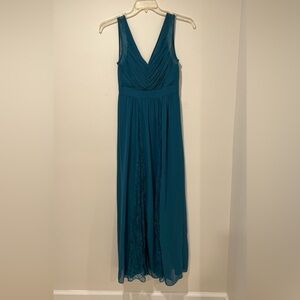 Sleeveless Teal V-Neck Maxi Dress BCBG generation